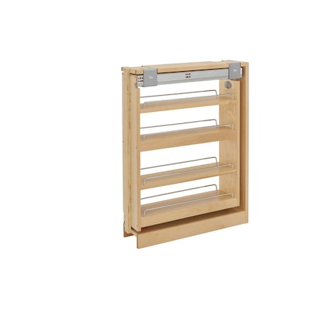 Rev-A-Shelf Maple Veneer, Light Brown, 6 in W, 30 in H, 23 in D, 23 in L, Light Brown 432-BFSC-6C